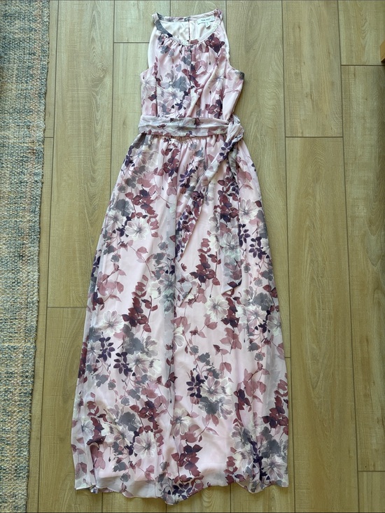 Nine West Dresses & Skirts - Nine West - Size 4 - Floral Pink Halter Maxi Dress